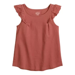 Toddler Girl Jumping Beans® Eyelet Flutter Tee -kids pajamas set Sales 5473283 Mauve