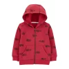 Toddler Boy Carter's Zip-Up Fleece Hoodie -kids pajamas set Sales 5508479 Red Car