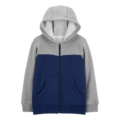Boys 4-14 Carter's Colorblock Zip-Up Fleece Hoodie -kids pajamas set Sales 5510616 Gray