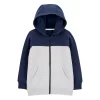 Boys 4-14 Carter's Colorblock Zip-Up Fleece Hoodie
