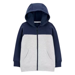 Boys 4-14 Carter's Colorblock Zip-Up Fleece Hoodie