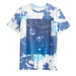 Boys 8-20 Sonoma Goods For Life® Supersoft Tie Dye Graphic Tee in Regular & Husky -kids pajamas set Sales 5515774 Blue Earth Dye Blue