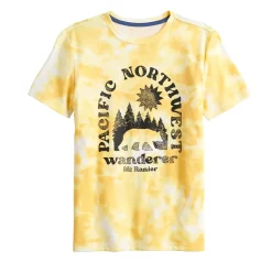 Boys 8-20 Sonoma Goods For Life® Supersoft Tie Dye Graphic Tee in Regular & Husky -kids pajamas set Sales 5515774 Yellow Tie Dye