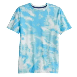 Boys 8-20 Sonoma Goods For Life® Supersoft Tie Dye Tee in Regular & Husky -kids pajamas set Sales 5515828 Teal Blue Tie Dye