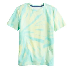 Boys 8-20 Sonoma Goods For Life® Supersoft Tie Dye Tee in Regular & Husky -kids pajamas set Sales 5515828 Teal Lime Tie Dye