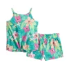 Toddler Girl Jumping Beans® Tie-Front Top & Shorts Set -kids pajamas set Sales 5525717 Tropical Teal