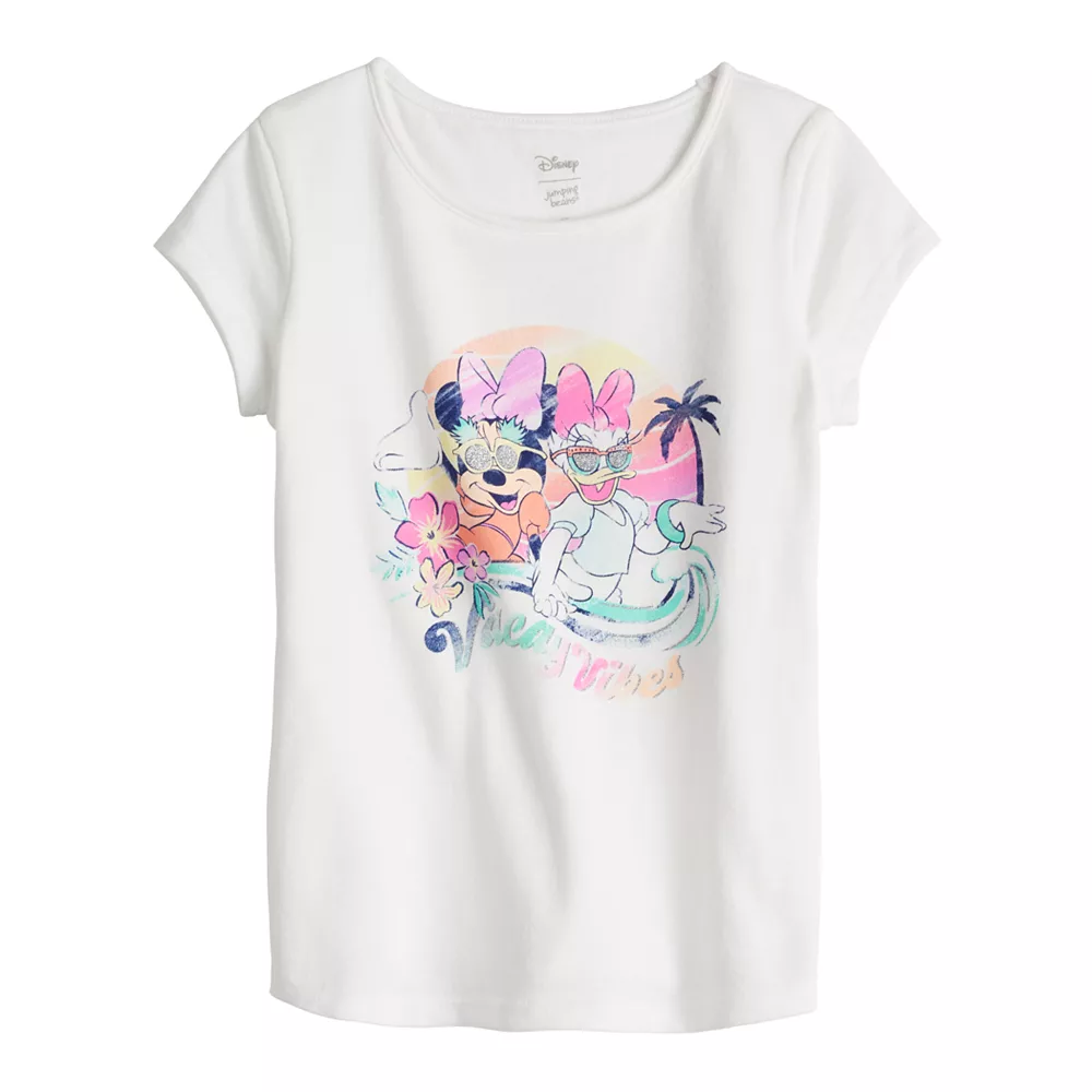 Girls 4-12 Disney Minnie Mouse & Daisy Duck Adaptive Sensory, Easy Dressing, & Abdominal Access Double Layer Graphic Tee by Jumping Beans® 3 Girls 4-12 Disney Minnie Mouse & Daisy Duck Adaptive Sensory, Easy Dressing, & Abdominal Access Double Layer Graphic Tee by Jumping Beans®
