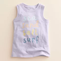 Baby & Toddler Little Co. by Lauren Conrad Organic Muscle Tank -kids pajamas set Sales 5539151 Cool Lilac Sea