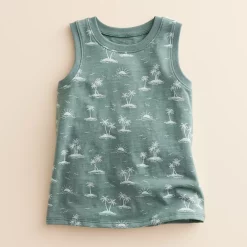 Baby & Toddler Little Co. by Lauren Conrad Organic Muscle Tank -kids pajamas set Sales 5539151 Ocean Green Island