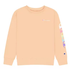 Girls 7-16 Champion® Overlap Repeat Fleece Sweatshirt -kids pajamas set Sales 5548554 Peach