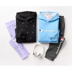 Girls 7-16 Champion® Tossed C Logo Fleece Hoodie -kids pajamas set Sales 5548560 ALT3