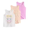 Girls 4-12 Jumping Beans® 3-Pack Racerback Tank Tops -kids pajamas set Sales 5550755 Coral Summer