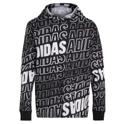 Boys 8-20 adidas Warped Print Hooded Tee -kids pajamas set Sales 5556644 Black