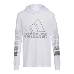 Boys 8-20 adidas Fast Hooded Tee -kids pajamas set Sales 5556646 White