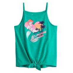 Girls 4-12 Disney The Little Mermaid "Mermaid Vibes" Tie Front Graphic Tank Top by Jumping Beans®