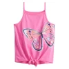 Girls 4-12 Jumping Beans® Tie Front Graphic Tank Top -kids pajamas set Sales 5556767 Pink