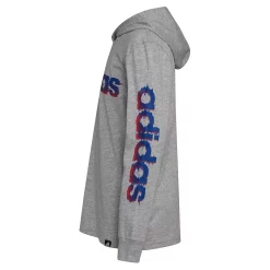 Boys 4-7 adidas Glitchy Hooded Graphic Tee -kids pajamas set Sales 5559417 ALT2