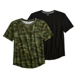 Boys 5-16 Sonoma Goods For Life® 2-Pack Sleep Tees -kids pajamas set Sales 5560268 Black Camo