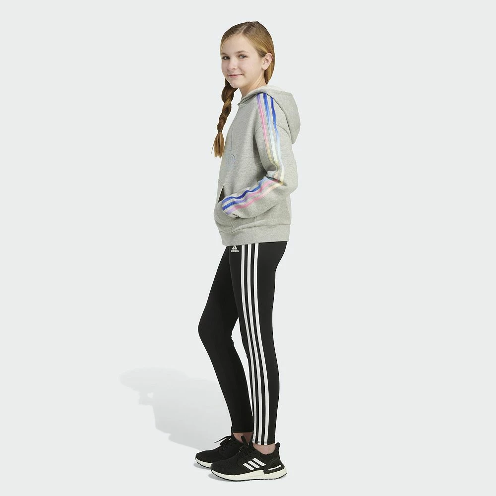 Girls 7-16 adidas Multi 3-Stripes Fleece Hoodie 11 Girls 7-16 adidas Multi 3-Stripes Fleece Hoodie - Image 9