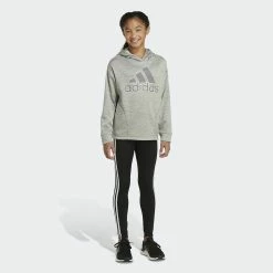 Girls 7-16 adidas Mélange Fleece Hoodie -kids pajamas set Sales 5561655 ALT2