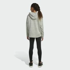 Girls 7-16 adidas Mélange Fleece Hoodie -kids pajamas set Sales 5561655 ALT3