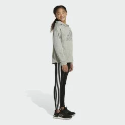 Girls 7-16 adidas Mélange Fleece Hoodie -kids pajamas set Sales 5561655 ALT4