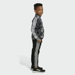 Boys 4-7 adidas Tricot Printed Track Jacket & Jogger Pants Set -kids pajamas set Sales 5565371 ALT5