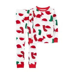 Boys 4-14 Carter's Holiday Snug Fit 2-Piece Pajama Set -kids pajamas set Sales 5573547 White Santa Hat