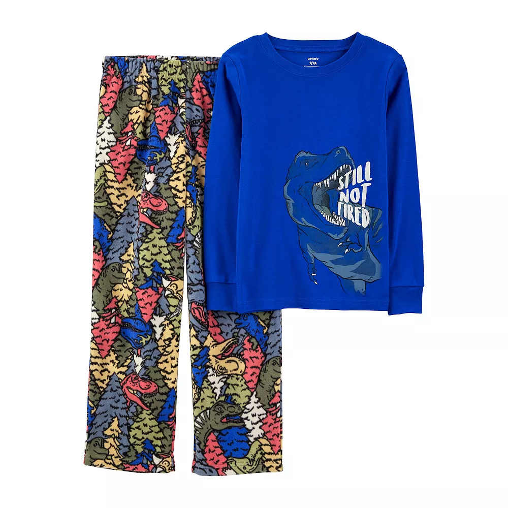 Boys Carter's 2-Piece Cotton & Fleece Pajamas 4 Boys Carter's 2-Piece Cotton & Fleece Pajamas - Image 2