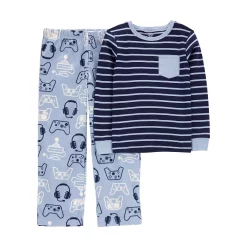 Boys Carter's 2-Piece Cotton & Fleece Pajamas 12 Boys Carter's 2-Piece Cotton & Fleece Pajamas -kids pajamas set Sales 5574223 Blue Gaming