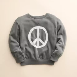 Baby & Toddler Little Co. by Lauren Conrad Pullover Sweatshirt -kids pajamas set Sales 5574273 Charcoal Peace