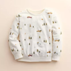Baby & Toddler Little Co. by Lauren Conrad Pullover Sweatshirt -kids pajamas set Sales 5574273 Ivory Truck Print
