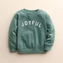 Baby & Toddler Little Co. by Lauren Conrad Pullover Sweatshirt -kids pajamas set Sales 5574273 Pine Green Joyful