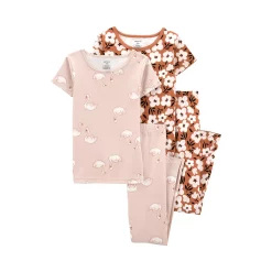 Girls 4-14 Carter's Tops & Bottoms Pajama Set -kids pajamas set Sales 5576413 Floral Swan