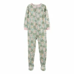 Girls 4-14 Carter's Fleece One-Piece Footed Pajamas