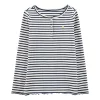 Girls 4-14 Carter's Striped Long Sleeve Henley Tee -kids pajamas set Sales 5578672 Navy Stripe