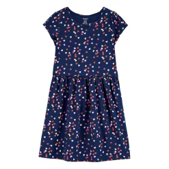 Girls 4-14 Carter's Butterfly Jersey Dress -kids pajamas set Sales 5579055 Navy Heart