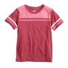 Girls 6-20 SO® Boxy Colorblock Varsity Tee in Regular & Plus -kids pajamas set Sales 5579287 Sangria