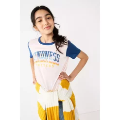 Girls 6-20 SO® Graphic Tie Front Tee in Regular & Plus -kids pajamas set Sales 5579411 ALT10