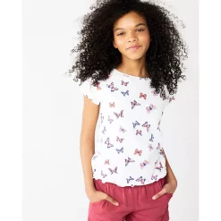 Girls 6-20 SO® Textured Tee in Regular & Plus 9 Girls 6-20 SO® Textured Tee in Regular & Plus -kids pajamas set Sales 5579819 ALT9