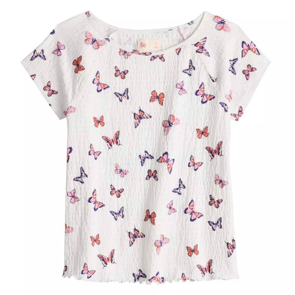 Girls 6-20 SO® Textured Tee in Regular & Plus 3 Girls 6-20 SO® Textured Tee in Regular & Plus