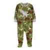Baby Boy Carter's Dino Camo Fleece Footie Pajamas -kids pajamas set Sales 5580057