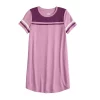 Girls 6-20 SO® Colorblock Varsity Tee Dress in Regular & Plus -kids pajamas set Sales 5580554 Grape