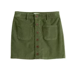 Girls 6-20 SO® Favorite Corduroy Skirt in Regular & Plus -kids pajamas set Sales 5580568 Olive
