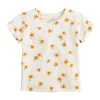 Toddler Girl Jumping Beans® Ruffle Sleeve Tee -kids pajamas set Sales 5582721 Sunflower Ivory