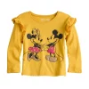Toddler Girl Disney Mickey Mouse & Minnie Mouse Ruffle Shoulder Long Sleeve Graphic Tee by Jumping Beans® 2 Toddler Girl Disney Mickey Mouse & Minnie Mouse Ruffle Shoulder Long Sleeve Graphic Tee by Jumping Beans® -kids pajamas set Sales 5582790