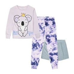 Girls 4-16 Jellifish Girls Knit 3 Piece Sleep Set 7 Girls 4-16 Jellifish Girls Knit 3 Piece Sleep Set -kids pajamas set Sales 5582876 Koala