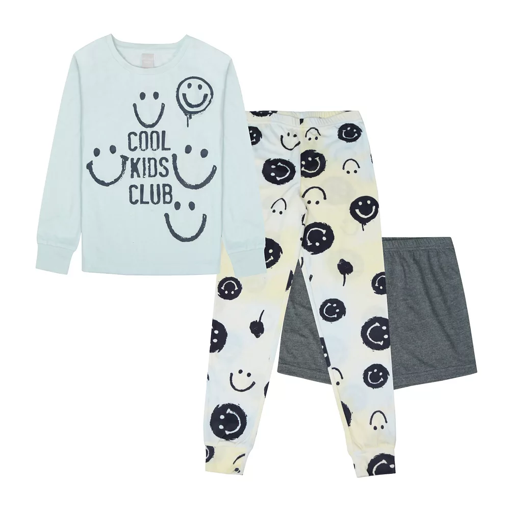 Girls 4-16 Jellifish Girls Knit 3 Piece Sleep Set 5 Girls 4-16 Jellifish Girls Knit 3 Piece Sleep Set - Image 3