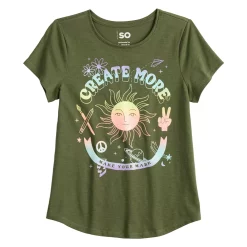 Girls 7-16 SO® Graphic Tee in Regular & Plus -kids pajamas set Sales 5583951 Create More
