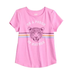 Girls 7-16 SO® Graphic Tee in Regular & Plus -kids pajamas set Sales 5583951 Pink Tiger